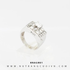 Mua NHẪN BẠC HNAGM01 tại Anh Phương Jewelry